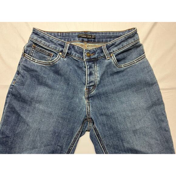 PRANA Women's Tapered Leg Blue Denim Jeans - Size 2 (26x26.5) - Picture 3 of 7